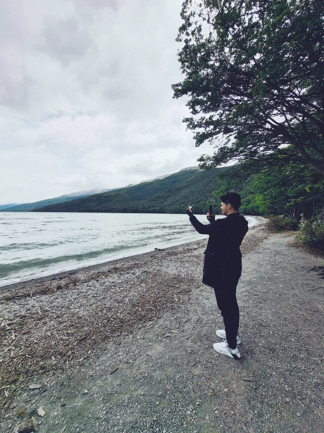 Me taking a picture of a tsuru