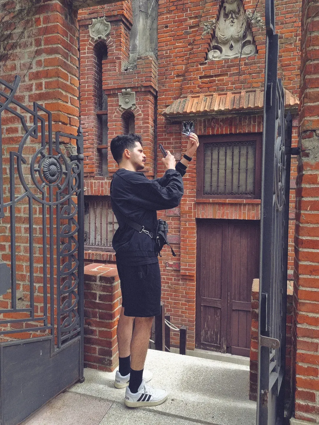 Me taking a picture of a tsuru