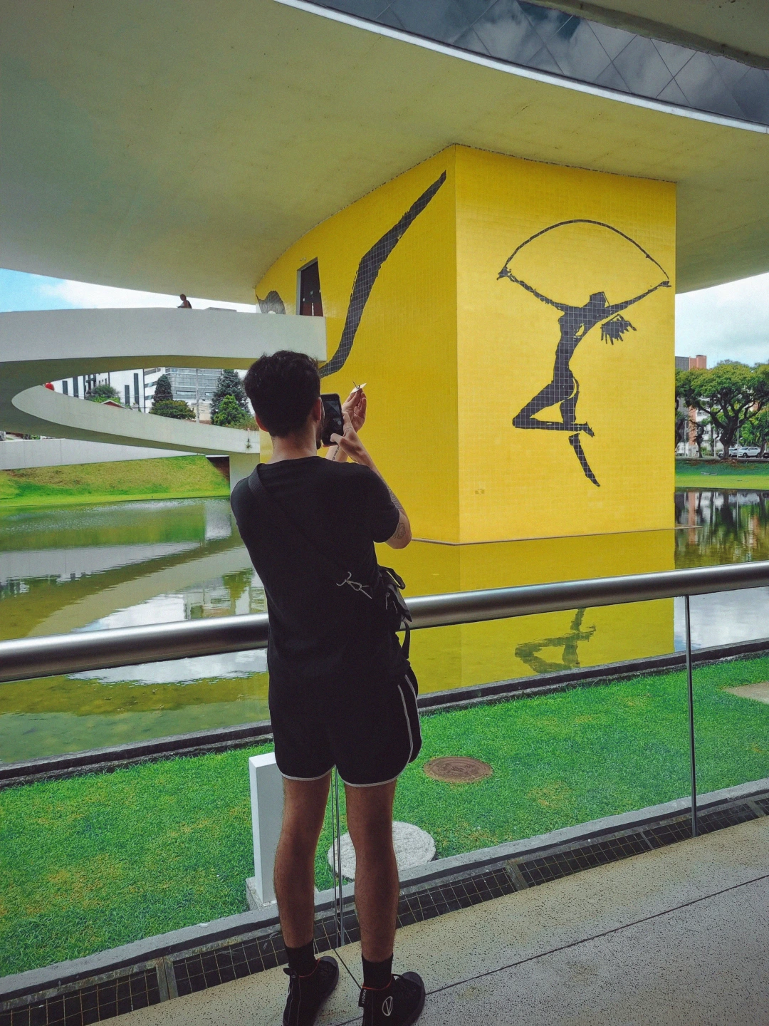 Me taking a picture of a tsuru